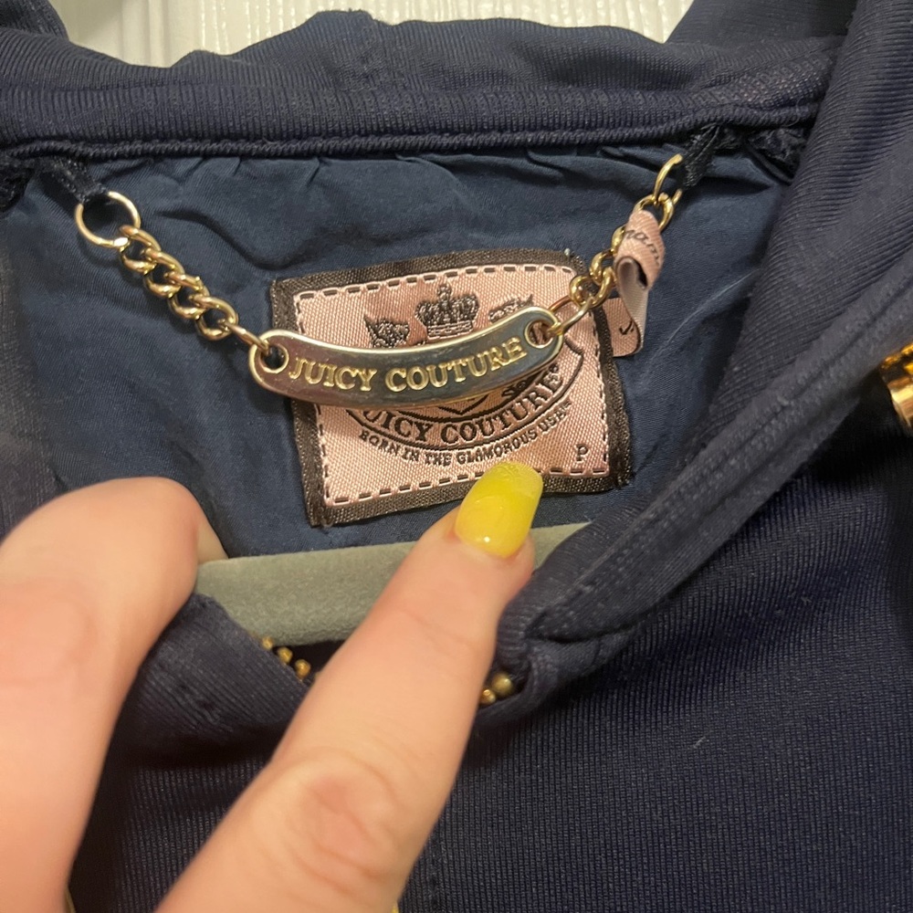 Navy blue Juicy Couture zipper up